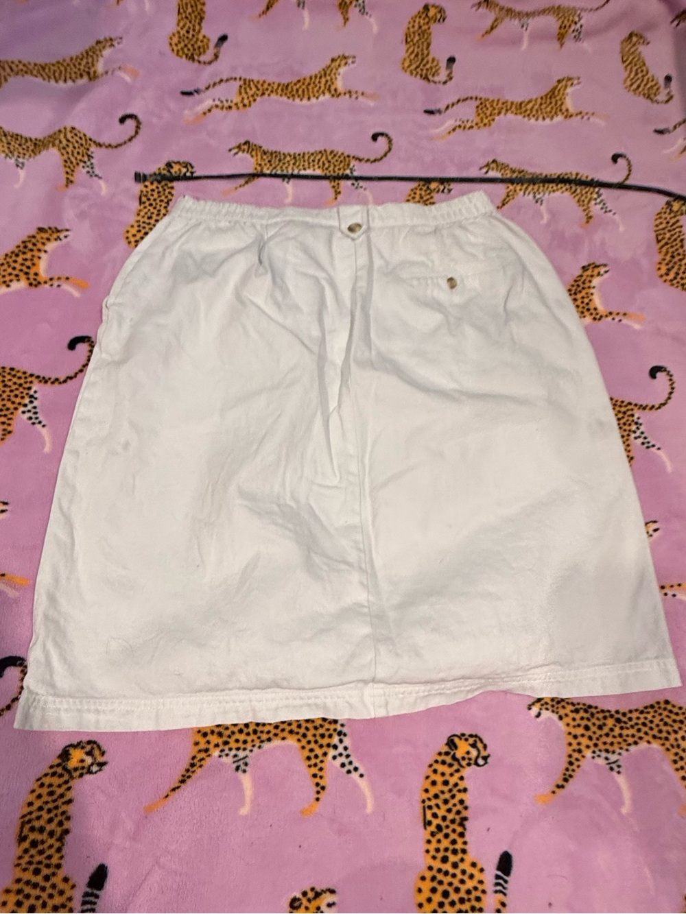 Karen Scott White Mini Skirt